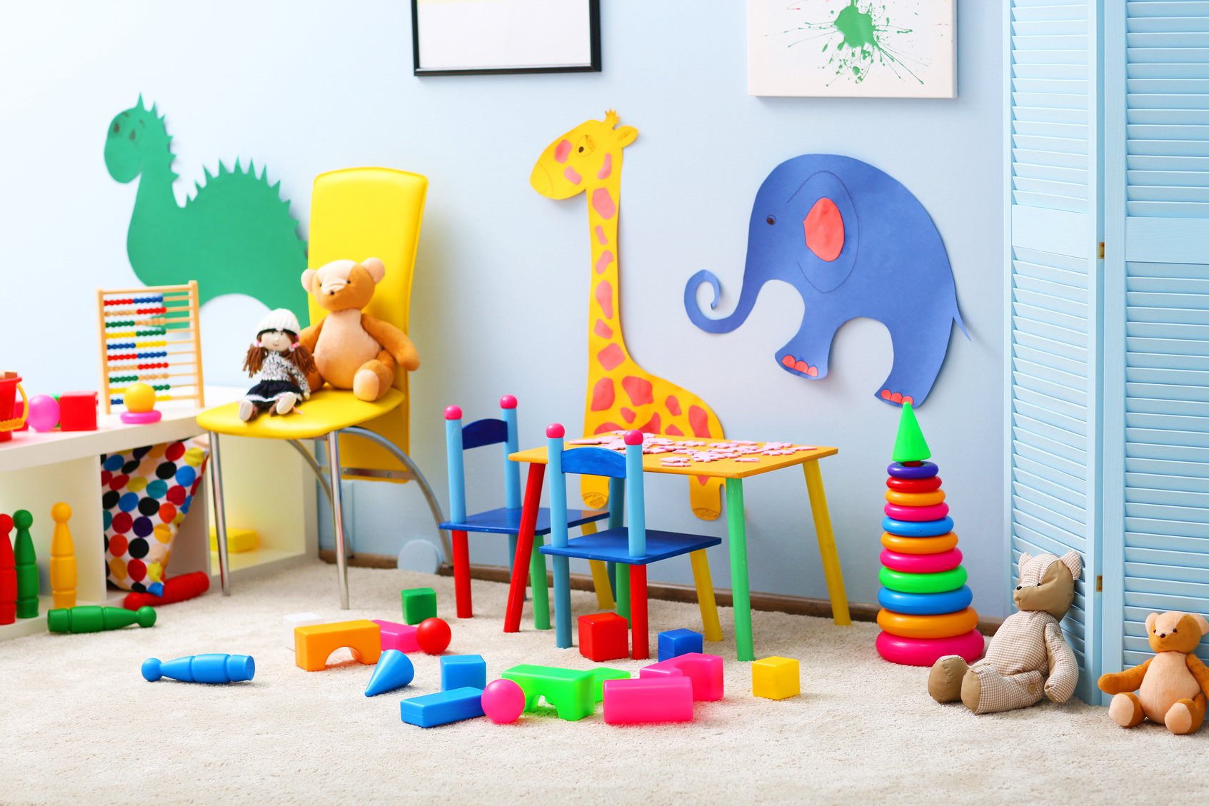 Empty Kid's Playing Room Interior